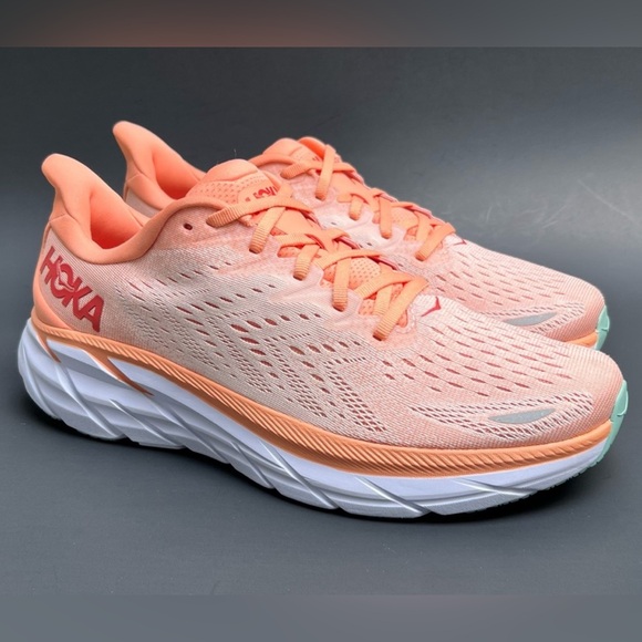 HOKA Clifton Women's Running Shoes Peach 11 US Size Medium Width